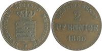 Sachsen-Meiningen 2 Pfennige Bernhard Erich Freund 1821-1866