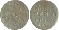 Brandenburg in den Marken - Preussen 1 Schilling Friedrich Wilhelm I. 1713-1740