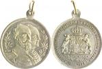 Anhalt-Dessau Messingmedaille, versilbert Friedrich I. 1871-1904