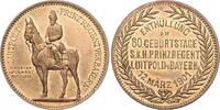 Bayern Goldbronzemedaille Prinzregent Luitpold 1886-1912 (v. Lauer) -
