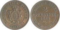 Sachsen 2 Pfennig Johann 1854-1873 -