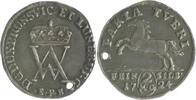 Braunschweig und Lüneburg - Wolfenbüttel 2 Mariengroschen August Wilhelm 1714-1731 -