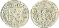 Hessen-Darmstadt 2 Kreuzer Ludwig VIII. 1739-1768 -