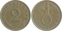 Drittes Reich 2 Reichspfennig 1936 D vz+