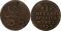 Hessen-Kassel 1 Heller Karl 1670-1730 -