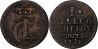 Hessen-Kassel 1 Heller Karl 1670-1730 -