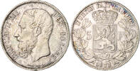 Belgien 5 Francs Leopold II. 1865-1909 -
