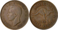 Australien 1/2 Penny 1948 George VI. 1936-1952 ss
