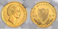 Neujahrsgoldgulden o.J. (1864) München Würzburg, Stadt  vz-st