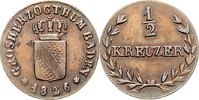 Baden 1/2 Kreuzer Ludwig 1818-1830