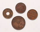 Palestine - Israel 1 mil, 5 mils, 10 prutah 1927,1944,1942,1949 4pcs lot of Israel - Palestine coins