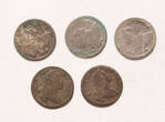 Bayern 1 kreuzer 1755,1757,1759,1765 Maximilian III. Joseph, lot of 5pcs