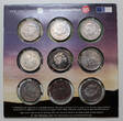 New Zealand 9x50 cents set 2003 The Fellowship of the Ring