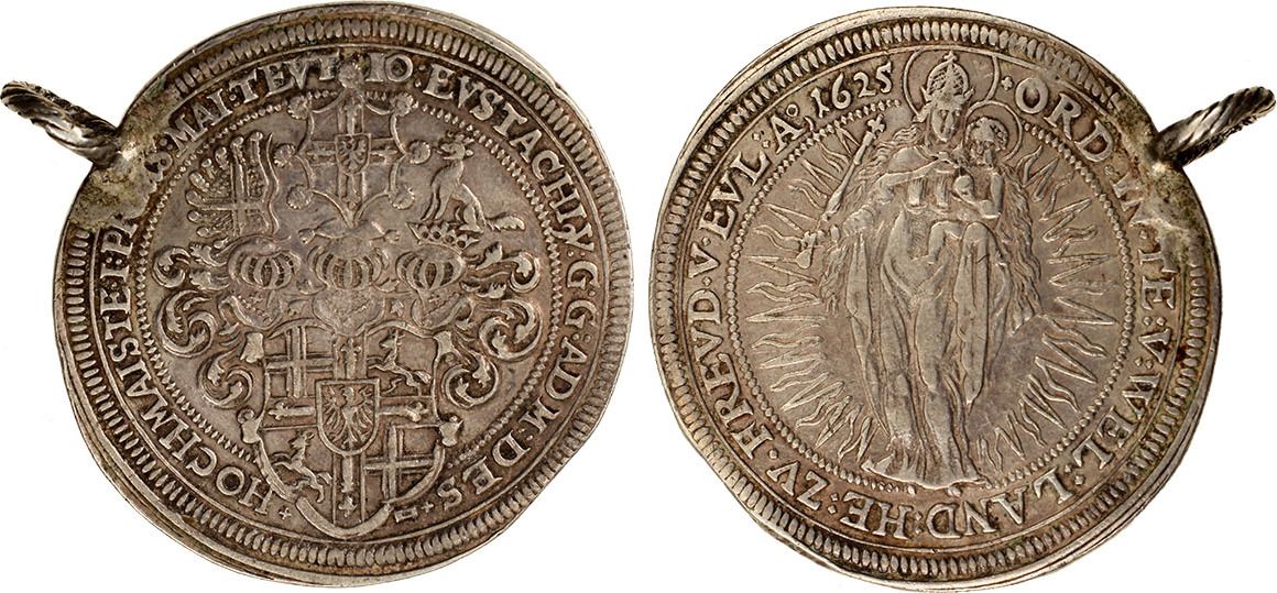 Germany taler 1625 Deutscher Orden, Johann Eustach von Westernach 1625