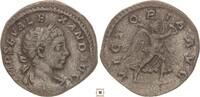 Roman Empire AR denarius Severus Alexander, VICTORIA AVG, Victory advancing right -