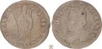 Italy 2 baiocchi Papal States, Clemente XI. Muraiola Da, Ferrara -