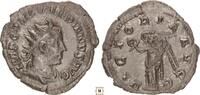 Roman Empire AR Antoninianus Valerian I., VICTORIA AVGG, Victory standing -