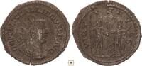 Roman Empire AR Antoninianus Gallien, VIRTVS AVGG, Valerian and Gallien standing, facing each other -