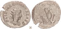 Roman Empire Antoninianus Valerian II. as Caesar, PIETAS AVGG, Priestly implements -