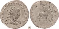 Roman Empire Antoninianus Valerian II. as Caesar, Jupiter seated on Amalthean goat -
