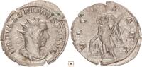 Roman Empire Antoninianus Valerian I., VICT PART, Victory standing, captive at feet, RR! -