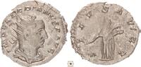 Roman Empire Antoninianus Valerian I., SALVS AVGG, Salus standing -