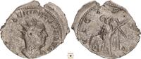 Roman Empire AR Antoninianus Valerian I., VICT PART, Victory standing, captive at feet, RR! -