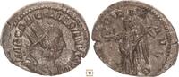 Roman Empire AR denarius Valerian I., VICTORIA AVGG, Victory standing -