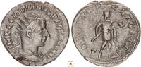 Roman Empire AR Antoninianus Gordian III., SAECVLI FELICITAS, Emperor in military dress -
