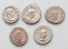 Roman Empire Antoninianus 5 pcs of Gallien, Virtus, Spes, Providentia -