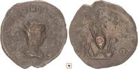 Roman Empire Antoninianus Valerian II., as Caesar, Priestly implements -
