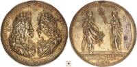 RDR silbermedaille Leopold I. - Joseph I., auf das neue Jahrhundert 1700, J.R. Engelhardt -