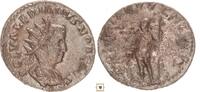 Roman Empire AR Antoninianus Valerian II., as Caesar, PRINCIPI IVVENT, Valerian II. in military dress, R! -