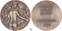 Slovakia silver plated bronze medal Exlibris meeting Bratislava -