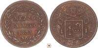 Italy-Papal States Mezzo Baiocco Gregorio XVI. -