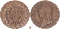 France - Directorie 5 centimes BB - Strasbourg -