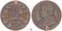 Italy-Papal States 20 baiocchi Pio IX. -