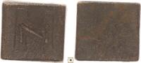 Byzantine Empire weight inlaid with silver -