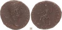 Roman Empire AE As Hadrian, COS III PP IVSTITIA AVG, Justitia seated -