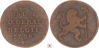 Austrian-Netherlands liard Insurrection coinage, Bruxelles -
