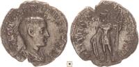 Roman Empire AR denarius Gordian III. as Caesar, PM TR P X COS III P P, Virtus standing -
