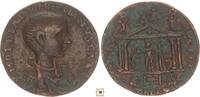 Phoenicia AE 29mm Diadumenian, Berytus, Tetrastyle temple of Astarte -
