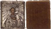 Russia oklad icon Miniature 84 silver, Finely detailed -