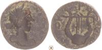 Syria, Seleukiis and Pieria AE 11mm Pseudo-Autonomous, Time of Hadrian, Head of Apollo / Lyre, Antioch -