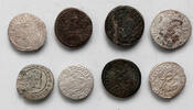 RDR 1 kreuzer Leopold I., 8 pcs lot of 1 kreuzers, Wien, Hall, Breslau -