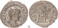 Roman Empire AR Antoninianus Gordian III., CONCORDIA MILIT, Concordia seated -