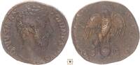 Roman Empire AE Sestertius Divus Marcus Aurelius, Consecratio, Eagle standing on globe -