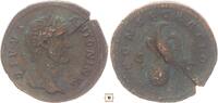 Roman Empire AE Sestertius Antoninus Pius, CONSECRATIO, Eagle standing on globe -