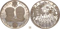 silver medal Historic Meeting, Mao Tze Tung and Richard Nixon -