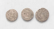 1/2 groschen 1516-1526 Poland 3pcs lot of Louis II., Schweidnitz 